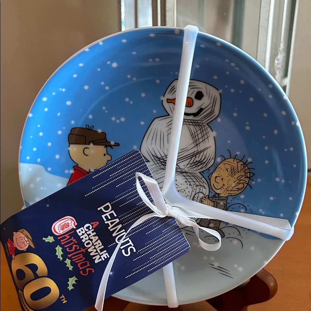 Peanuts Christmas Appetizer Plate